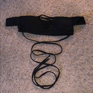 Black swimsuit top size small